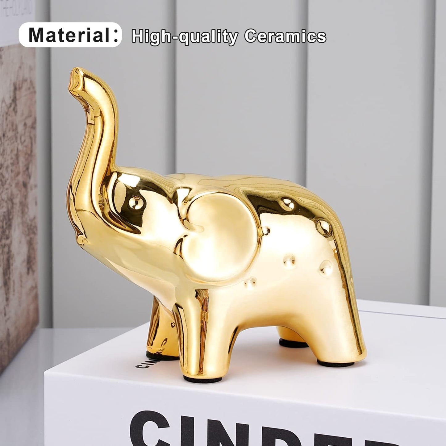 Street27® Good Luck Elephant Statue for Home Decor