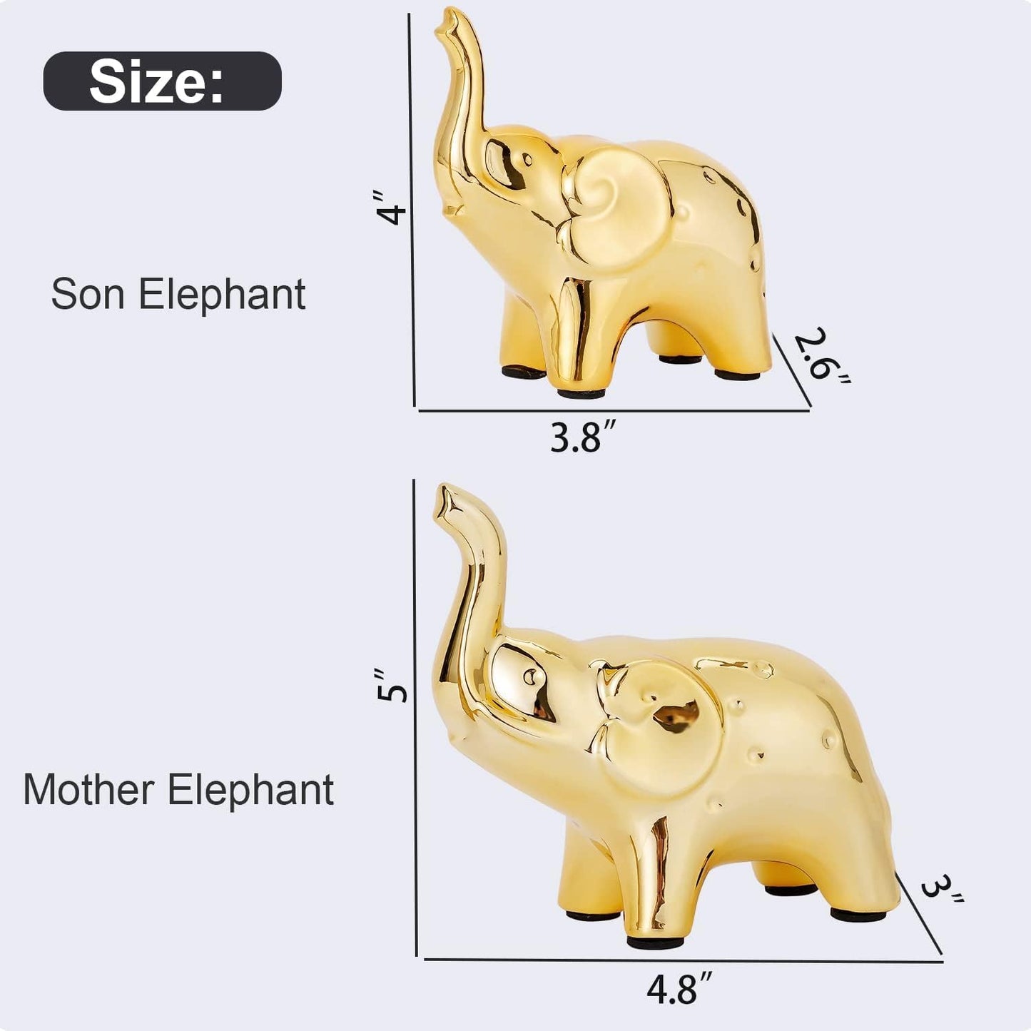Street27® Good Luck Elephant Statue for Home Decor