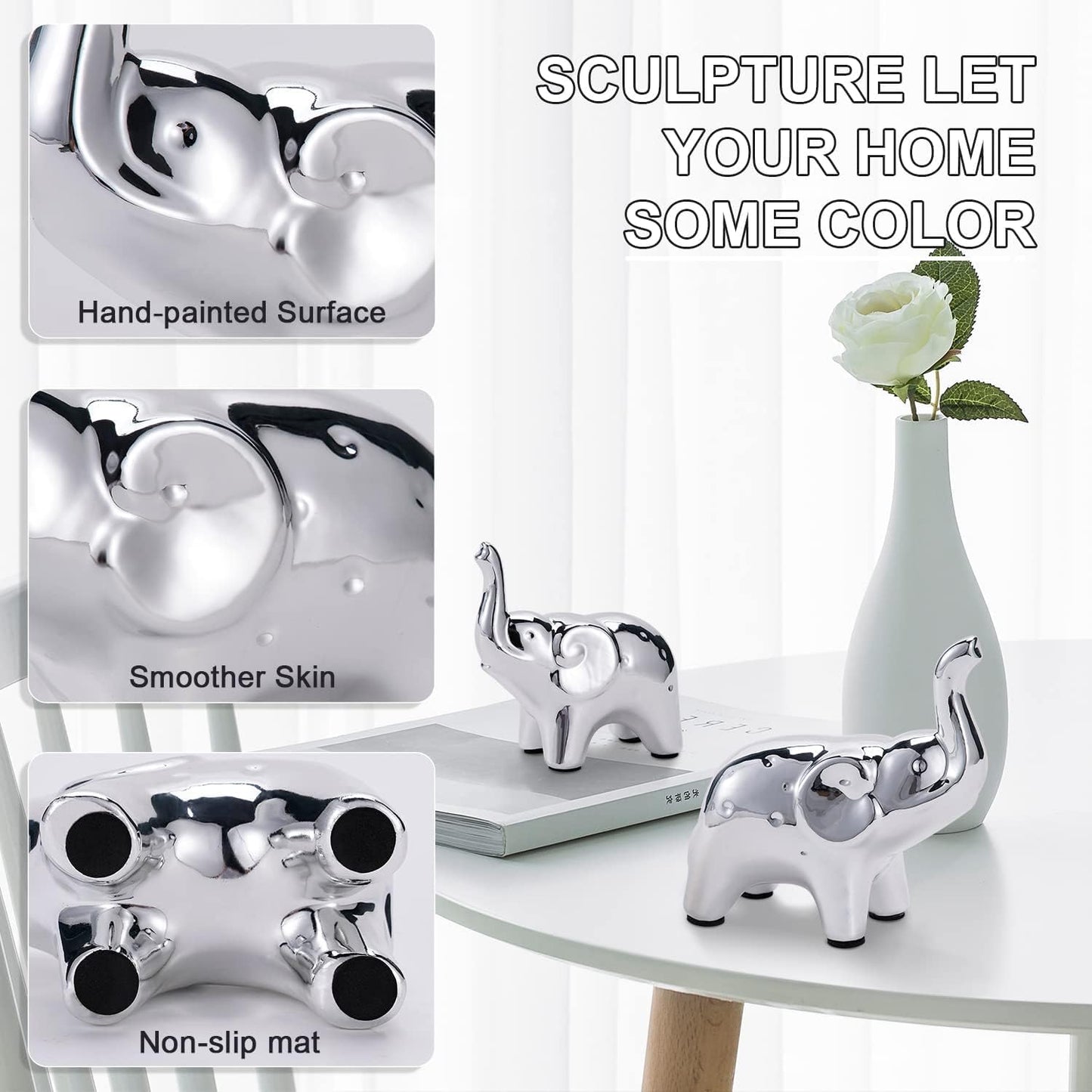 Street27® Good Luck Elephant Statue for Home Decor