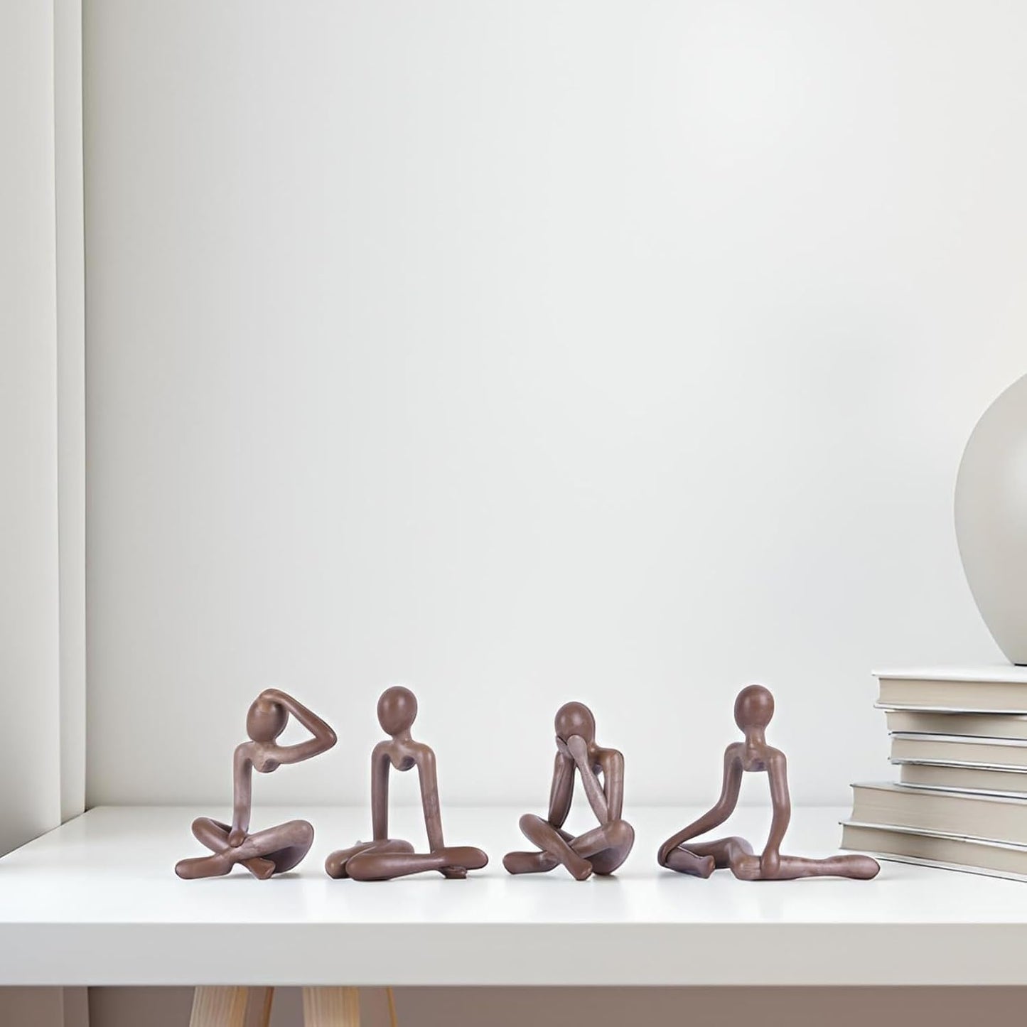 Street27® Thinker Statues Showpiece Set (4 Pcs)