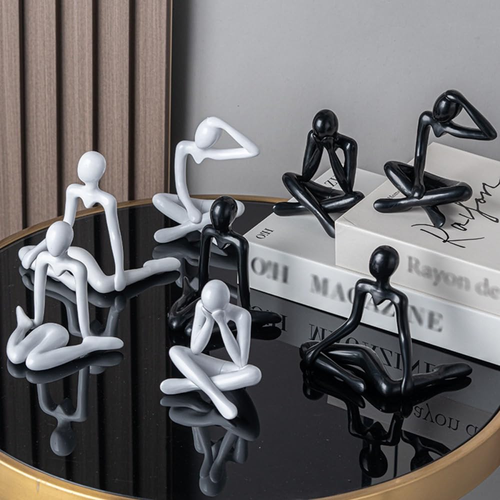 Street27® Thinker Statues Showpiece Set (4 Pcs)