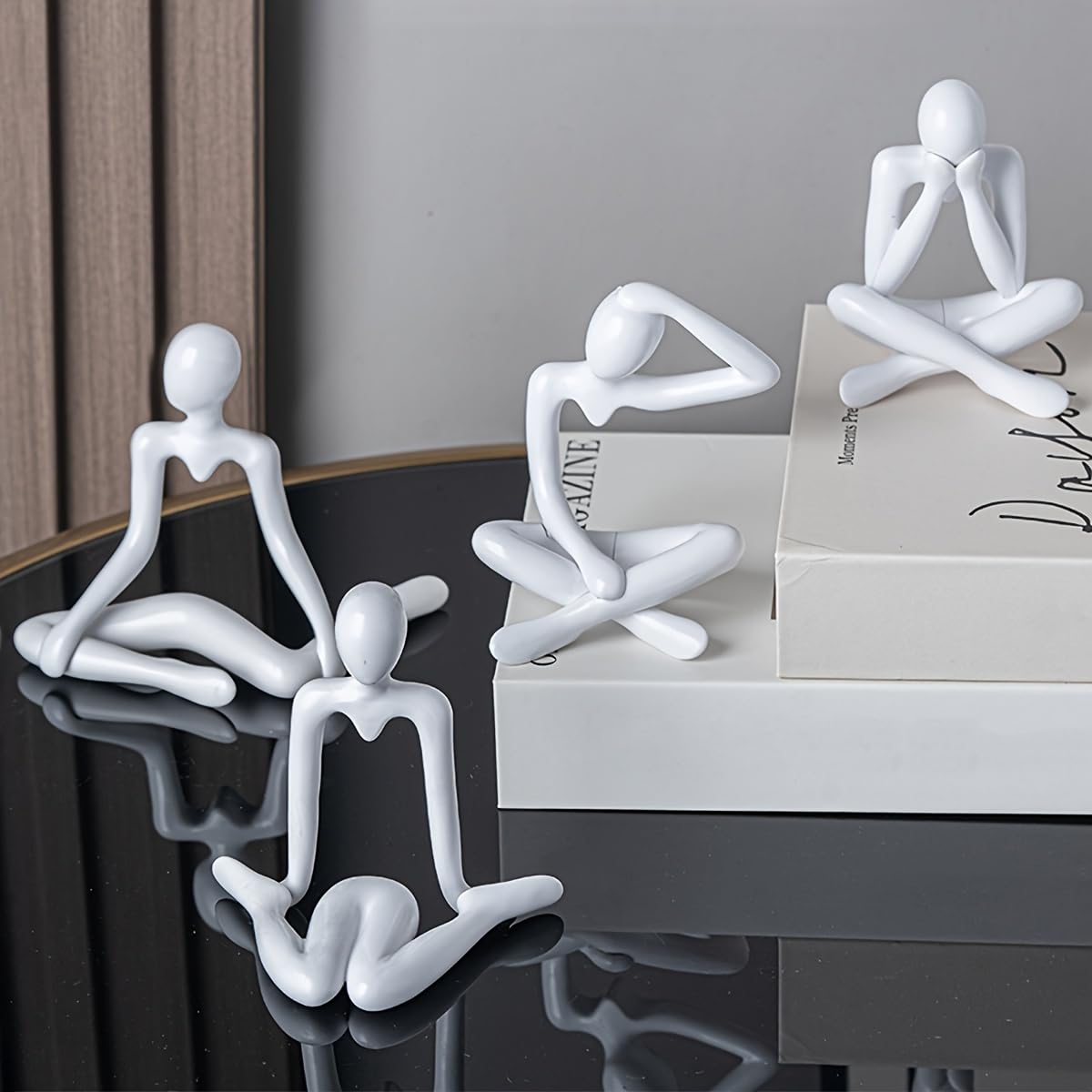 Street27® Thinker Statues Showpiece Set (4 Pcs)